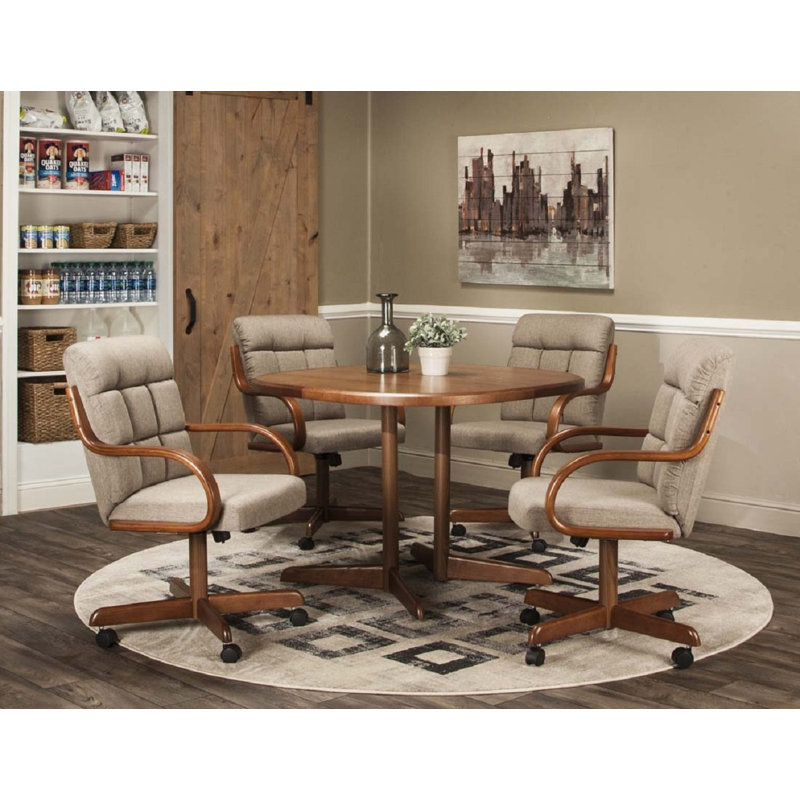 5Piece Caster Dining Set Wayfair